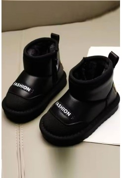 Дитячі чорні уггі на хлопчика дівчинку прогумований носок 